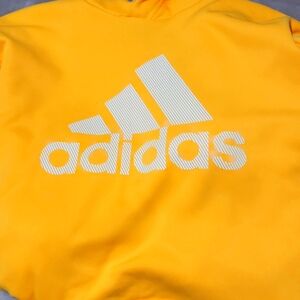 Mens Small Adidas Hoodie Gold/Yellow/Orange